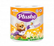 Полотенца бумажные Plushe Classic 2 слоя, 2 рулона, 13,2м