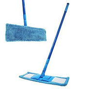Швабра ROOM BROOM, микрофибра гладкая ,стальная ручка 110 см
