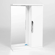 VLIM50-ZSH Зеркало- шкаф Viant Лима 50 белый 500x700x160мм