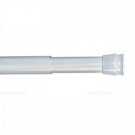 010A200M14 Карниз для ванной Milardo, телескопический, белый, пластик, 110-200 см
