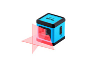 Построитель лазерных плоскостей (лазерный уровень) INSTRUMAX QBIG RED