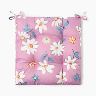 Сидушка Этель "Цветы" цв.сиреневый, 40х40 см, 100% п/э