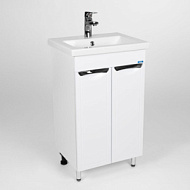 VLIM60CO-T2ST Тумба-умывальник напольная Viant Лима, с раковиной Como 60  600x850x400 мм, 2 двери