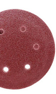 Круг абразивный на ворсовой подложке под "липучку", перфорированный, P 40, 150 мм, 5 шт.// Matrix