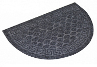 Коврик влаговпитывающий, 40*60 см. "Чешуйки" полукруг чёрный