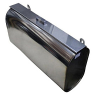 Бак выносной Феррум Комфорт, 75 л, нержавеющий (AISI 201/1,0 мм), горизонтальный эллипс