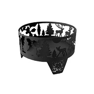 Чаша костровая 'Волшебная тайга' d=600 мм h=400 мм толщина 3 мм