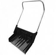 Движок для снега пластиковый на колесиках с планкой 870*580*300 мм