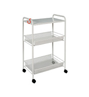 Этажерка Ладья 33КС, серый, металл, на колесах, 450*650*300 мм