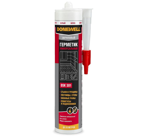Герметик акриловый DONEWELL , белый ,260 мл