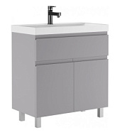 Тумба умывальник "UNIT 80" Graffo светло-серый матовый раковина UNIT 80  Домино