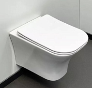 Унитаз подвесной COMFORTY 110 безободковый, сиденье дюропласт softclose тонкое, быстросъёмное