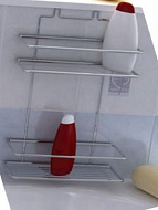 Полка для ванной Proffero, белый, 2 яруса 250х85х365мм П0001290
