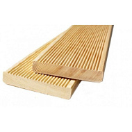 Террасная доска 27*142*3000мм, лиственница, Вельвет сорт В