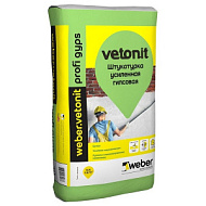 Штукатурка гипсовая Weber Vetonit Профи Гипс 25 кг/50/