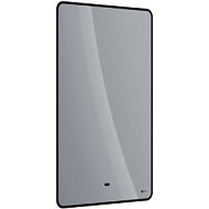 Зеркало Lemark MIOBLACK 50х80 см с интерьерной подсветкой, с подогревом