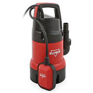 Насос дренажный погружной ELITECH НПФ400 (400Вт, 135л\м, Н=5м, Гл-4м, для грязной воды)