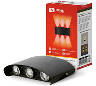 1795658 Светильник светодиодный TWIN-8B 8Вт 3000К IP65 ДБУ уличный черн. IN HOME 4690612051963