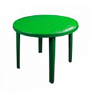 Стол круглый пластиковый зеленый 900*900*750 мм