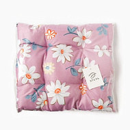 Сидушка Этель "Цветы" цв.сиреневый, 40х40 см, 100% п/э