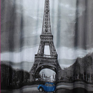 Штора в ванную комнату Brimix, Париж, без колец, 1,8*2м