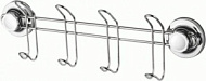 L3716-4 Крючок LEDEME , 4 шт на планке, нержавеющая сталь. на присосках