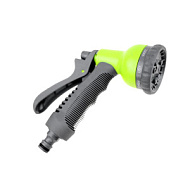 Душ-пистолет 8-ми функц с фиксатором под коннектор 'Урожайная сотка' прорезиненный (YM7202)