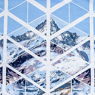 Постельное белье Этель дуэт Горные вершины 143*215 см - 2 шт, 220*240 см, 70*70 см -2 шт, 100% хл, бязь