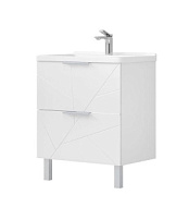 Тумба-умывальник  напольная Twing 80. 2 ящика с раковиной Миранда 80