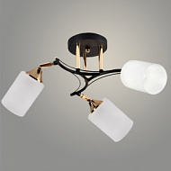 Люстра 11305-2/3 черный/золото (Плафон 8257) НПБ 01-3х60-219 Е27 3x60W Е27