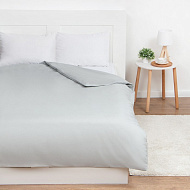9046051 Пододеяльник Этель 200х215, цвет светло-серый, 100% хлопок, бязь 125г/м2