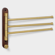 Держатель для полотенец Stölz Hölzern Premiere, ореховое дерево, алюминий, коричневый