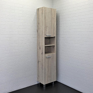 Шкаф-колонна Comforty Марио 40, дуб дымчатый 400*1900*300 мм