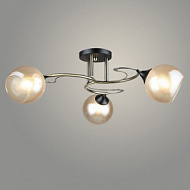 Люстра A4109/3 АВ+ВК бронза/черный 3x40W E27 d660 h230, QH23