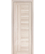 Дверное полотно ЭКО Simpal 17 700*2000мм Капучино белое стекло