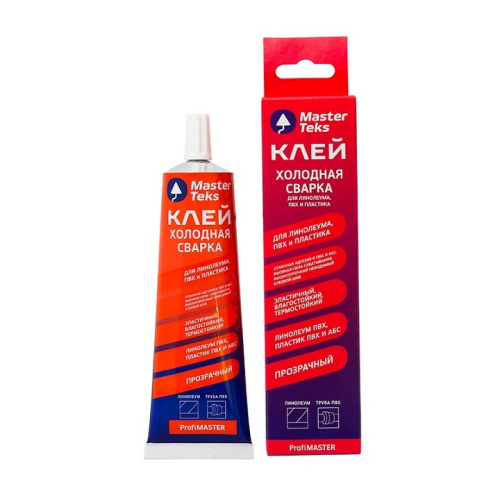МастерТекс ProfiMaster Клей поливинилхлоридный Холодная Сварка (115гр) прозрачный