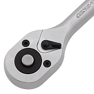 Набор торцевых головок Stels 1/4", головки 4 - 13 мм, с трещоточным ключом, CrV,11 предметов