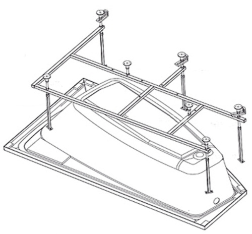 Каркас металлический Domani-Spa Trend 170 L, левый  усиленный