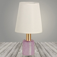 Настольная лампа A17217 фиолетовый/белый абажур h300 1х60W E27, DIY23