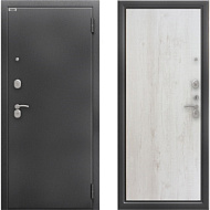 Дверь стальная БЕРЛОГА Сити Антик серебро Лофт  2050*870 правая