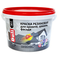 Краска фасадная DALI резиновая, зеленая, 3,0кг