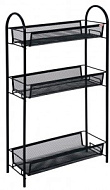 Этажерка Ладья 13, черный, металл, 3 яруса, 430*170*750 мм