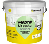 Шпаклевка VETONIT LR Pasta Brilliant готовая, полимерная, суперфинишная , белая 5кг