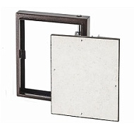 Люк под плитку на петле, окрашенный металл, 400х400