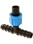 ДС.060092 Тройник переходной с трубки капельного полива на капельную ленту (d 16)