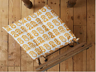 Сидушка на стул Этель Yellow garden 42х42см, 100% хл, 190 г/м2