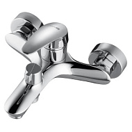 Смеситель для ванны Lemark Линара, с коротким изливом, дивертор с кер. пласт., хром LM0414C