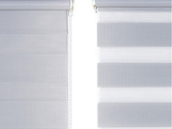 Штора рулонная День и Ночь Стальной 55*160