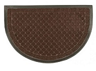 Коврик влаговпитывающий, 60*90 см. "Добро Пожаловать", полукруг коричневый