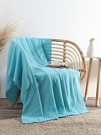 Плед "Экономь и Я" Голубой 150*130 см, пл.160 г/м2, 100% п/э